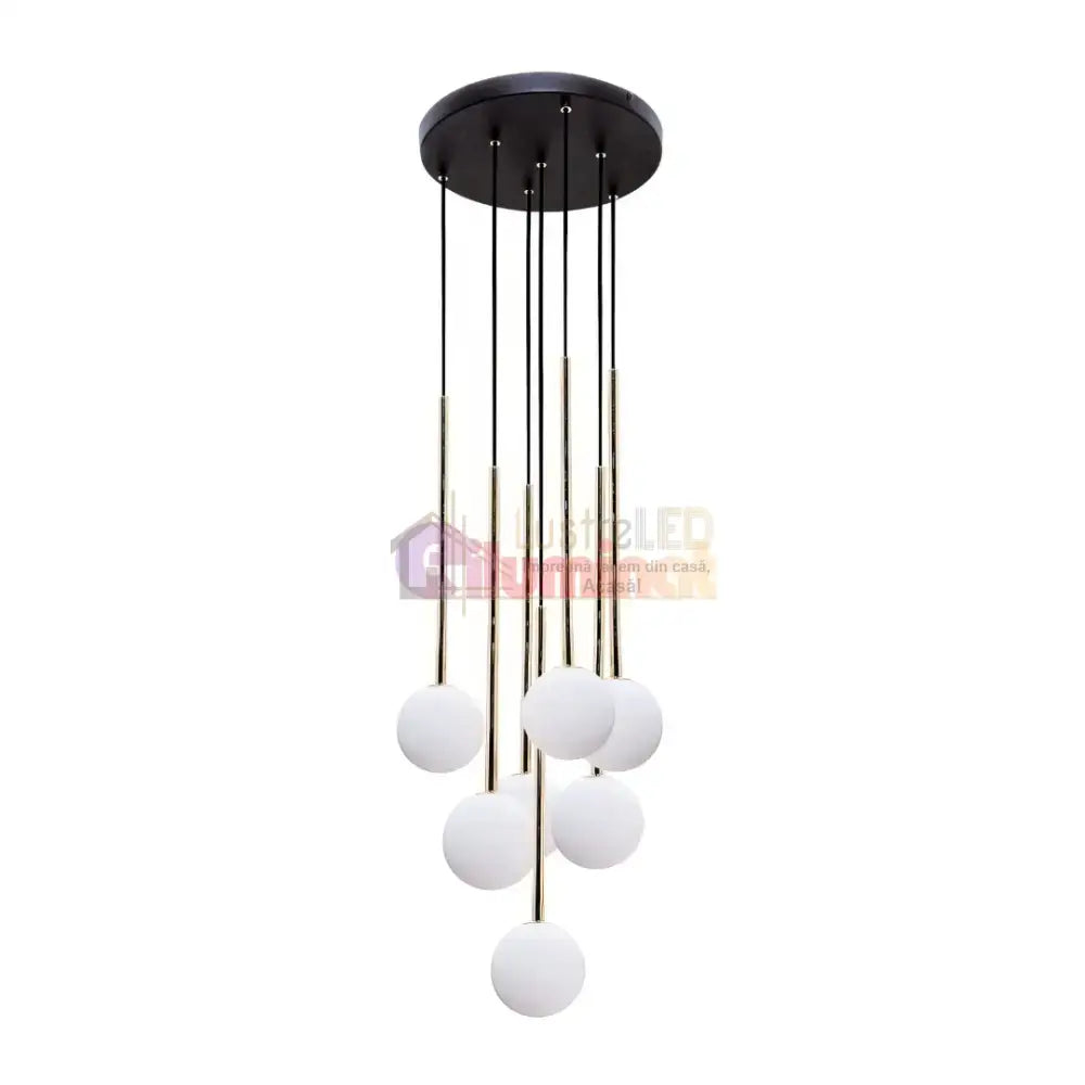 Lustra Abajur Luxury ALI Golden lustreled.ro
