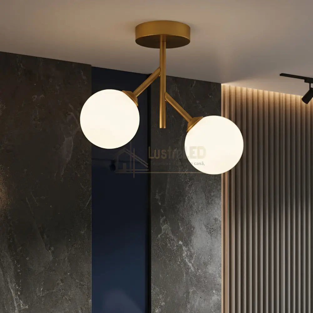 Lustra Abajur TIAN 2xE27 Gold AURIE Chandeliers