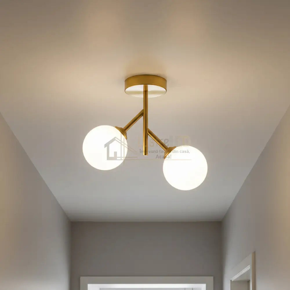 Lustra Abajur TIAN 2xE27 Gold AURIE Chandeliers