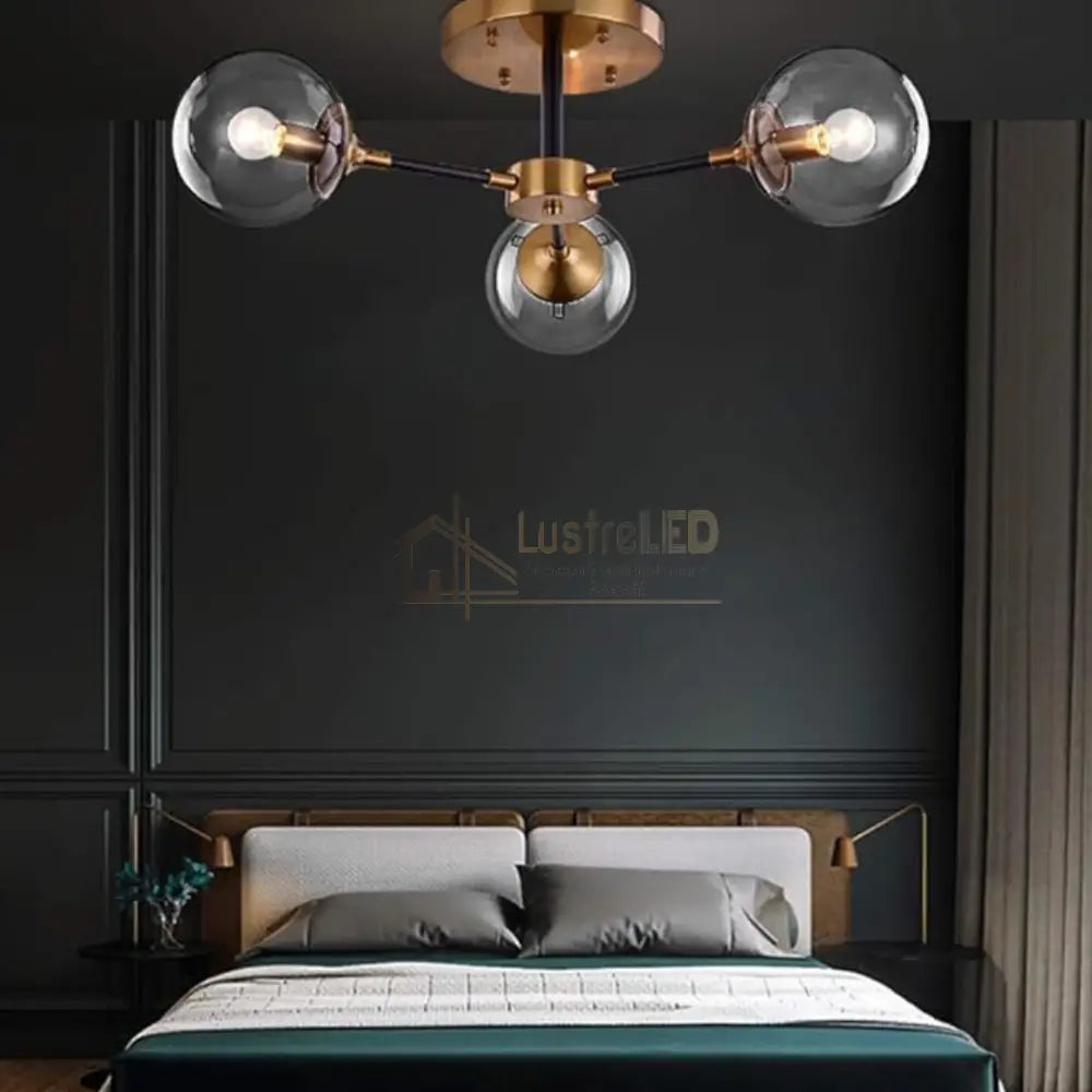 Lustra Abajur Transparent Aplicata 3xE14 DF1055-3 ABAJUR / AURIE / 50CM Chandeliers