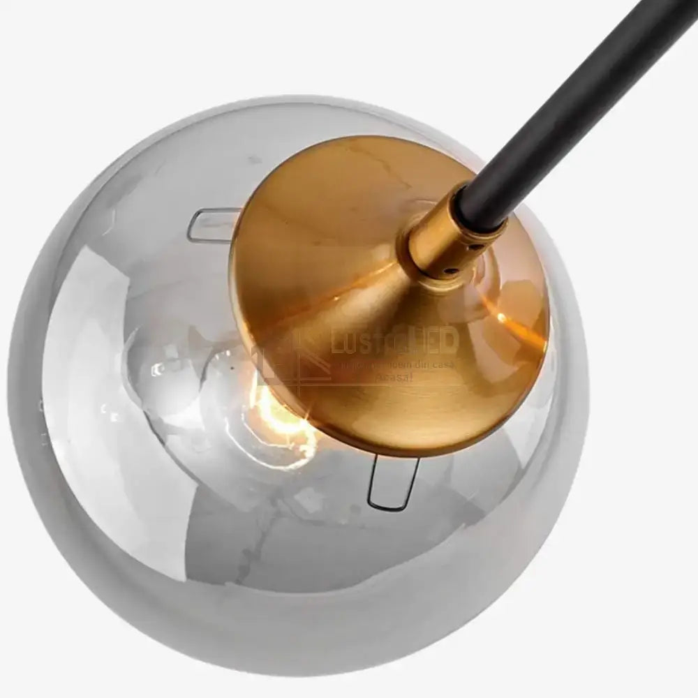 Lustra Abajur Transparent Aplicata 3xE14 DF1055-3 AURIE / ABAJUR Chandeliers