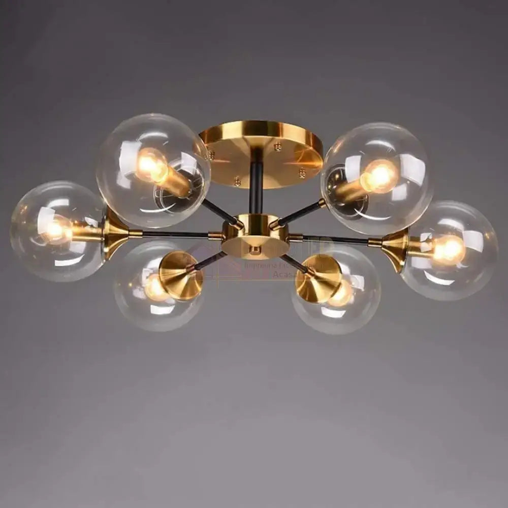 Lustra Abajur Transparent Aplicata 6xE14 DF1055-6 AURIE / ABAJUR Chandeliers