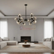 Lustra Abajur Transparent Black RAXO NEAGRA / ABAJUR Chandeliers