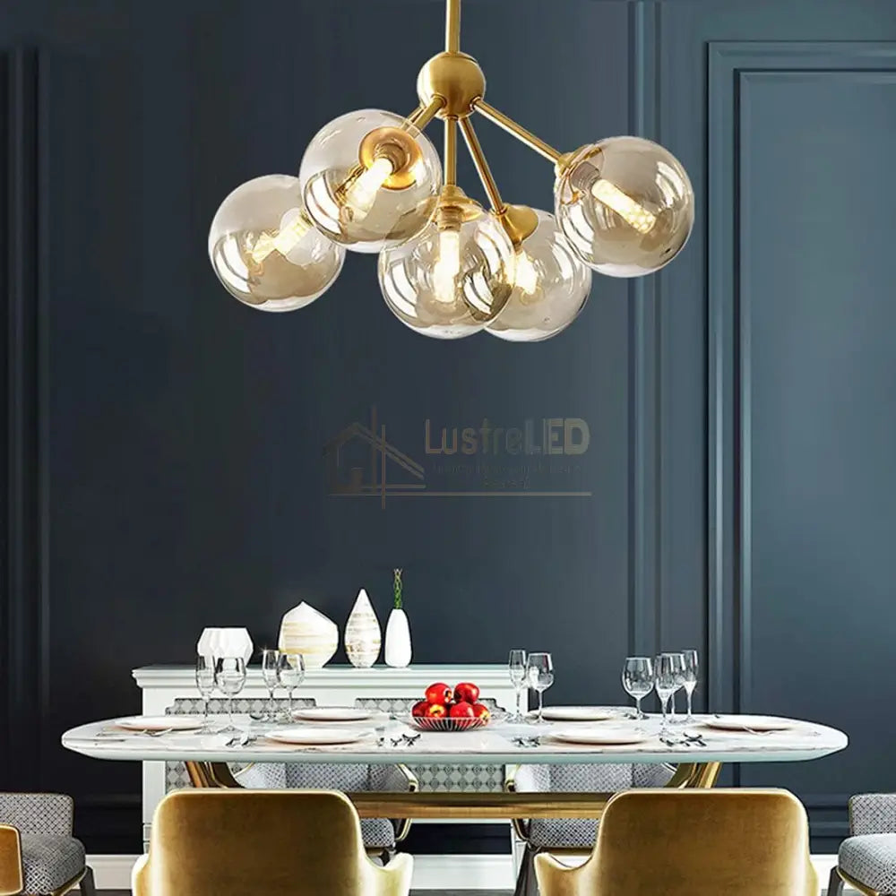  Lustra Abajur 5xG9 GOLD 7310-5 lustreled.ro