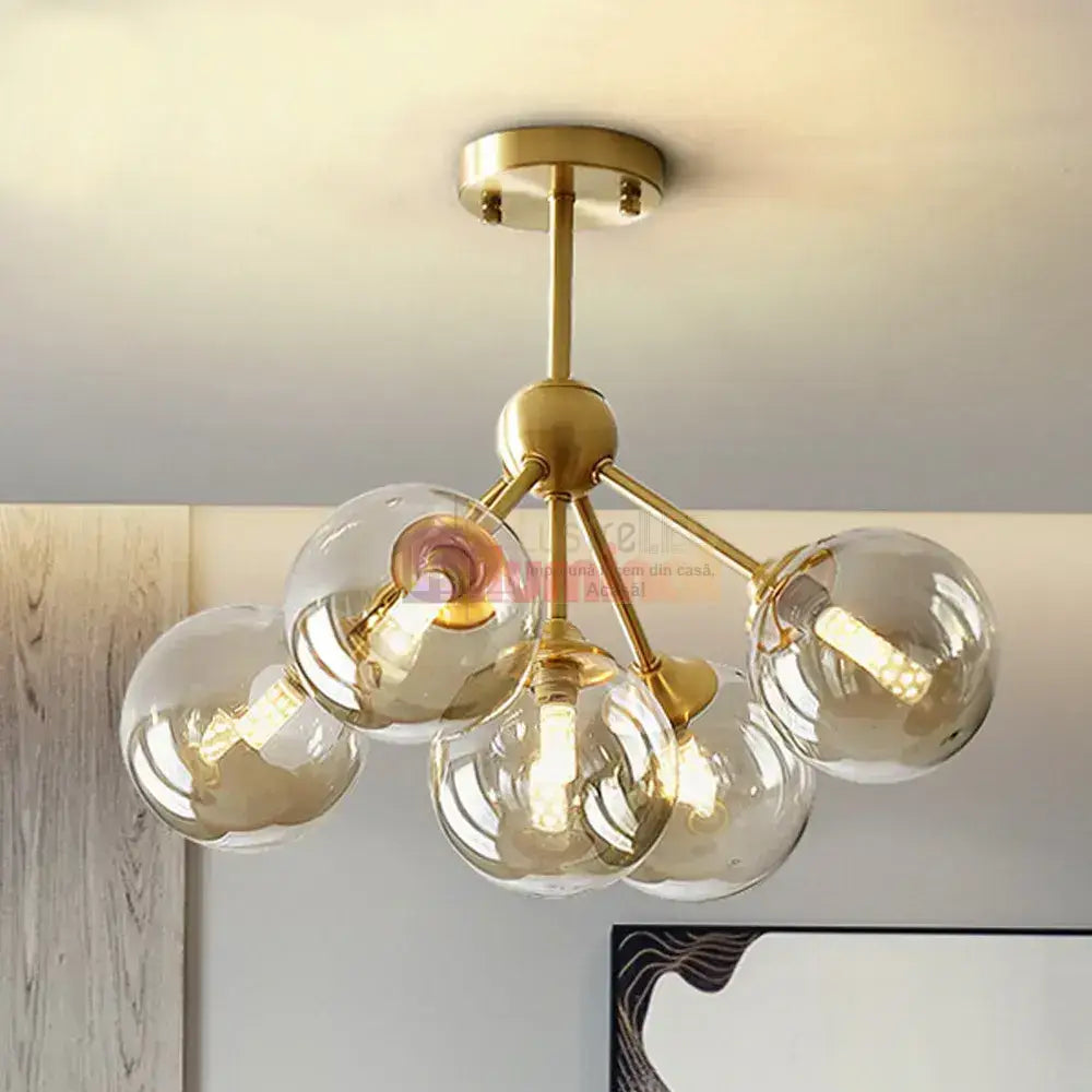  Lustra Abajur 5xG9 GOLD 7310-5 lustreled.ro