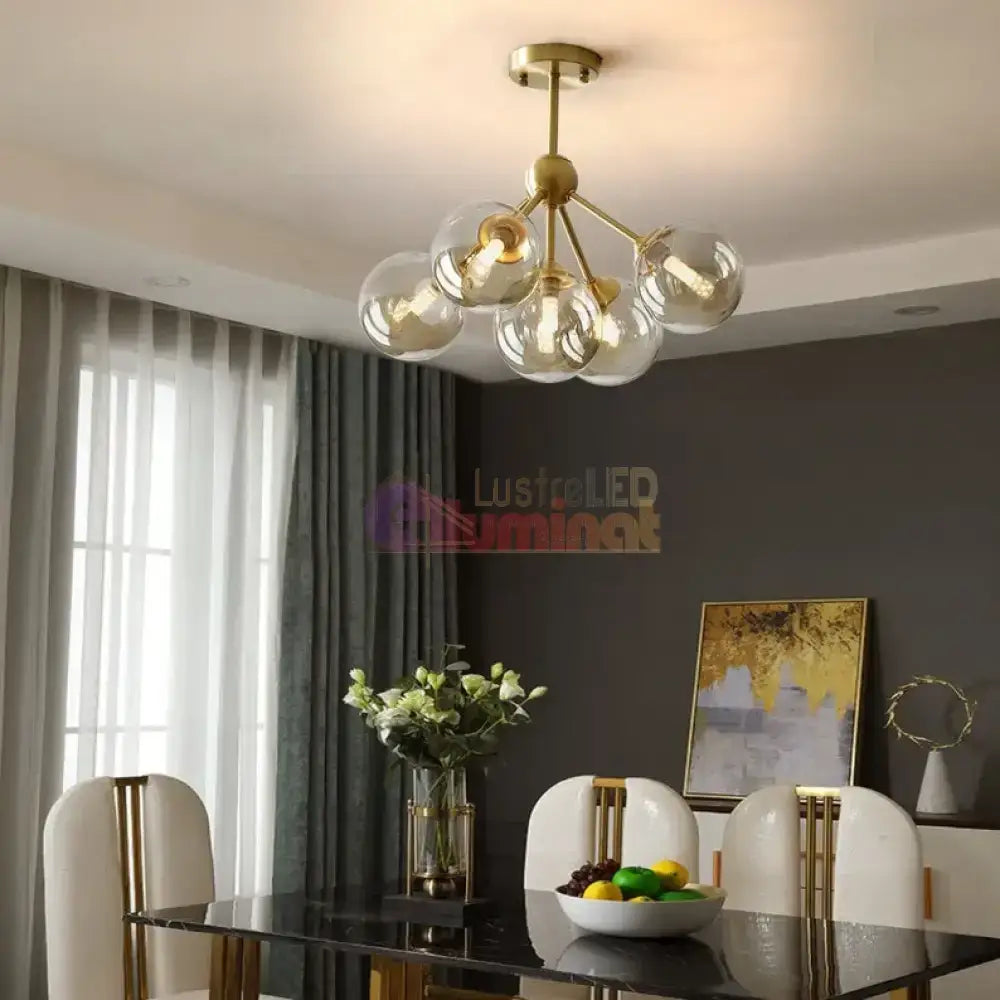  Lustra Abajur 5xG9 GOLD 7310-5 lustreled.ro