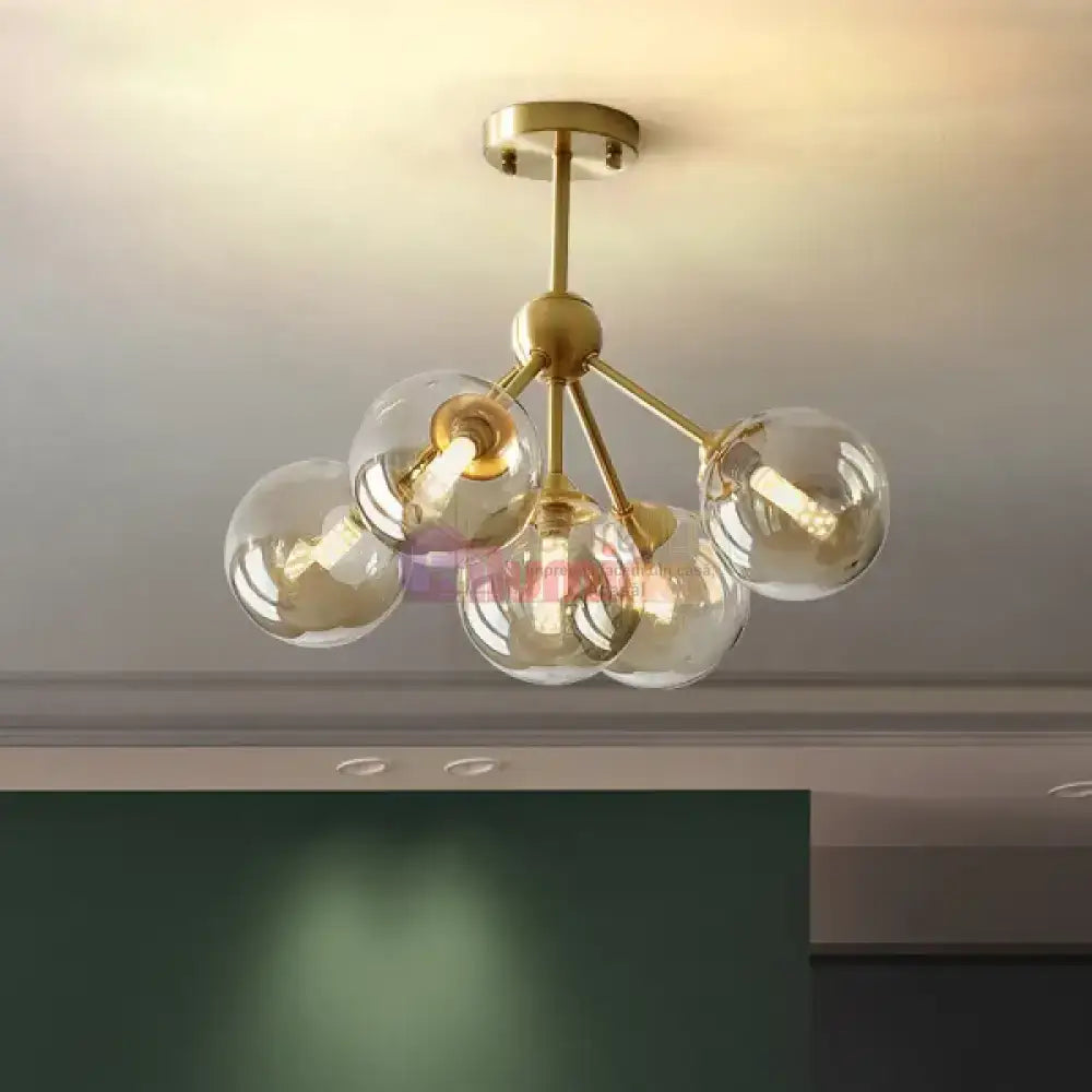  Lustra Abajur 5xG9 GOLD 7310-5 lustreled.ro