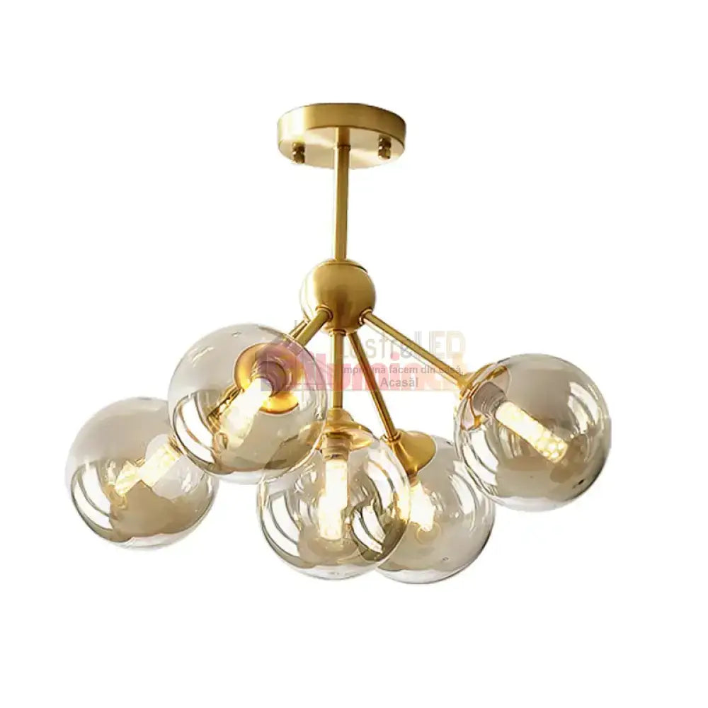  Lustra Abajur 5xG9 GOLD 7310-5 lustreled.ro