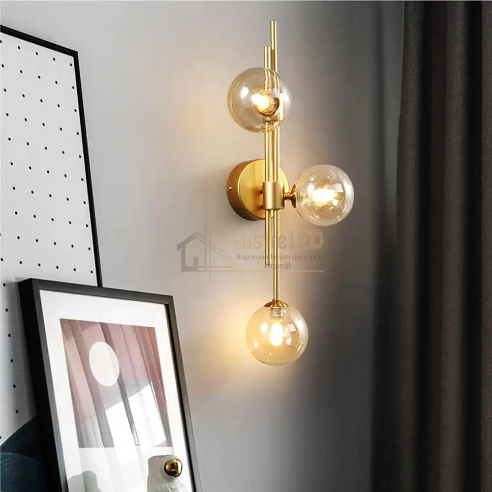 Lustra Abajur Transparent Liniara MX905 3 AURIE / ABAJUR Chandeliers