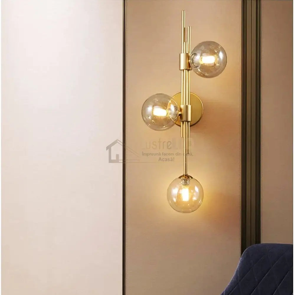 Lustra Abajur Transparent Liniara MX905 3 AURIE / ABAJUR Chandeliers