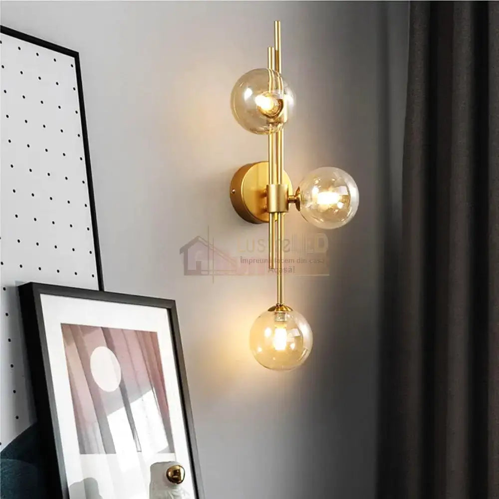 Lustra Abajur Transparent Liniara MX905 3 AURIE / ABAJUR Chandeliers