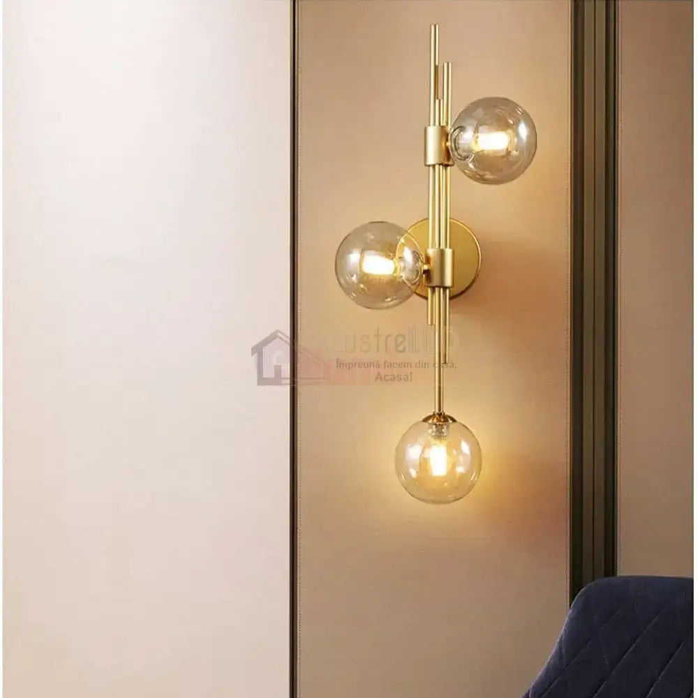Lustra Abajur Transparent Liniara MX905 3 AURIE / ABAJUR Chandeliers