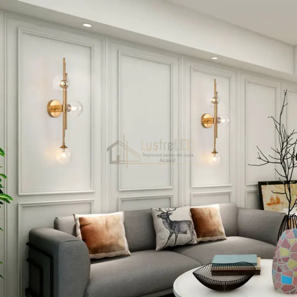 Lustra Abajur Transparent Liniara 3Xe27 Mx905-3 Chandeliers