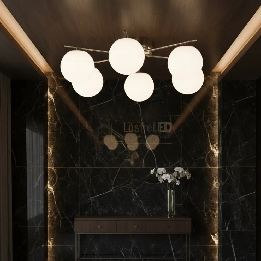 Lustra Abajur VILO 6xE27 Chrome CHROME Chandeliers