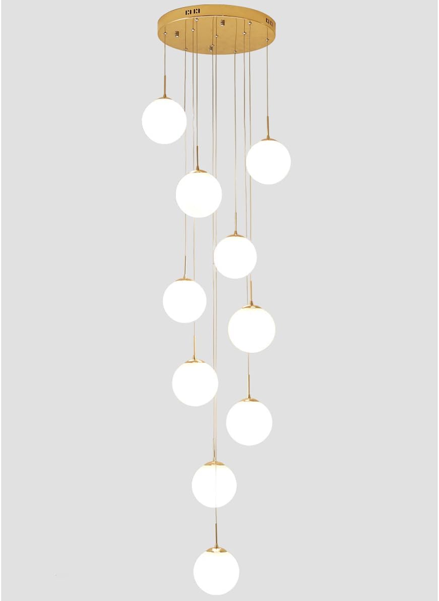 Lustra Abajur Mat GOLD LUXURY STAIRCASE Gigant