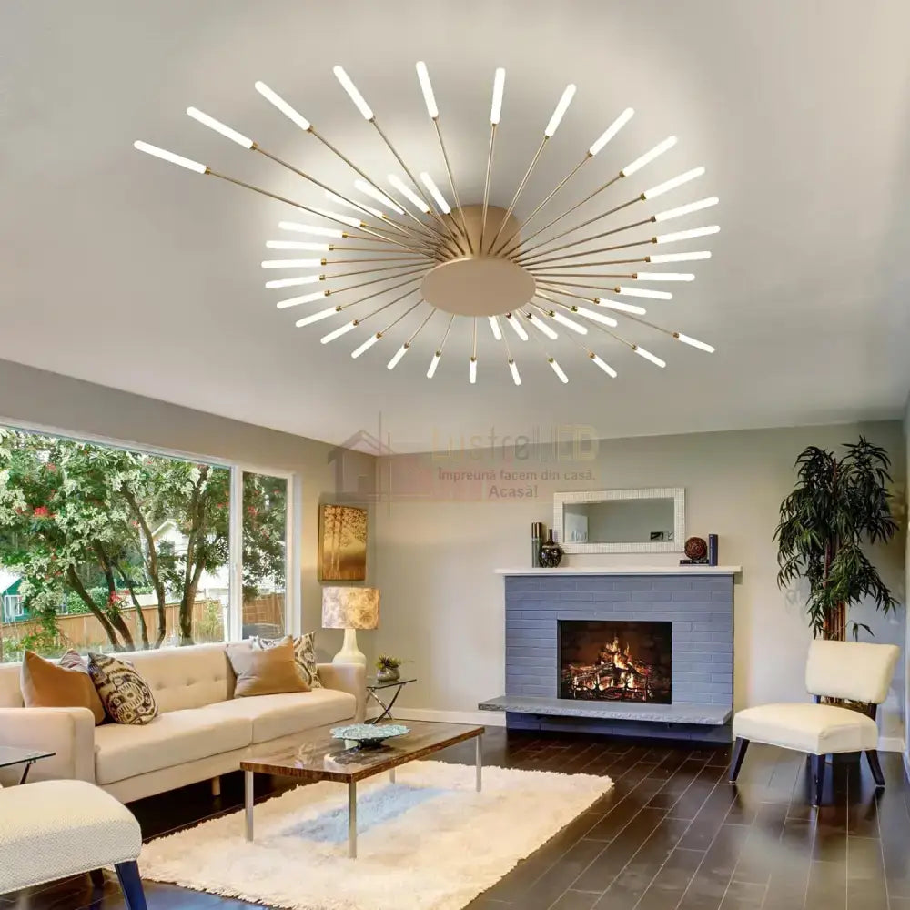 Lustra American Beauty Gold Chandeliers