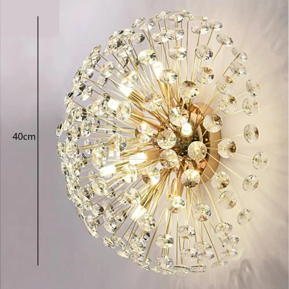 Lustra Aplicata Crystal Dandelion Gold Chandeliers