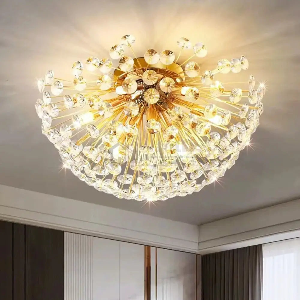 Lustra Aplicata Crystal Dandelion Gold Chandeliers