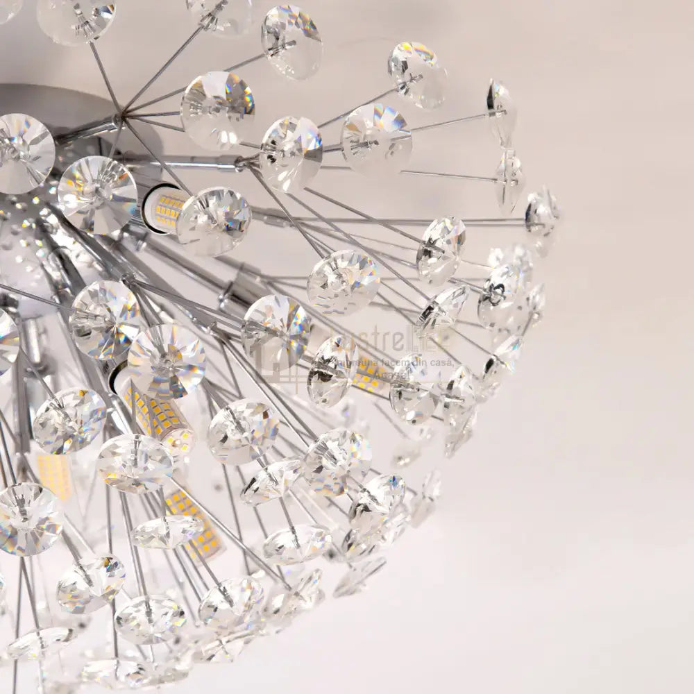 Lustra Aplicata Crystal Dandelion Silver Chandeliers