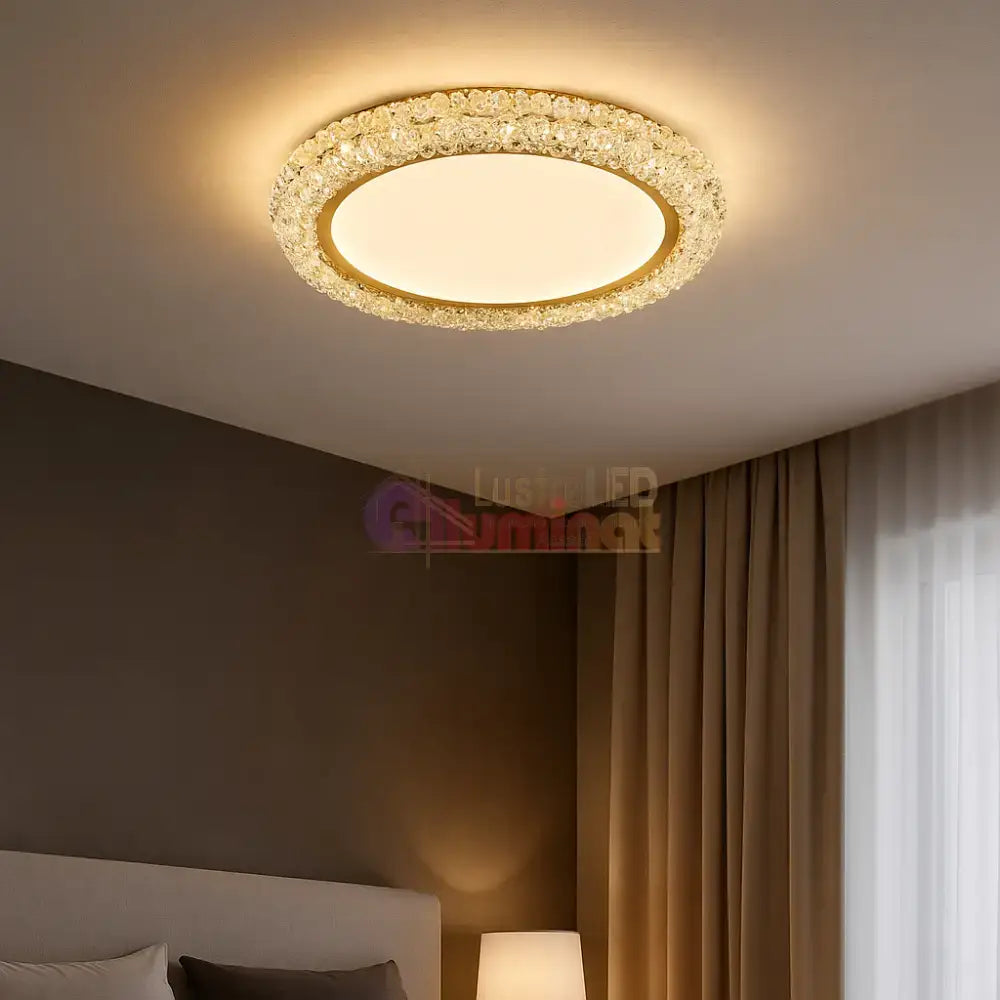 Lustra Aplicata Crystal Golden Sponge Deluxe lustreled.ro
