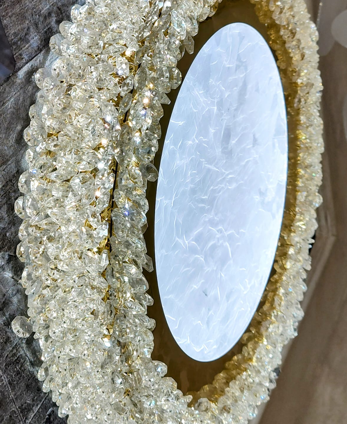 Lustra Aplicata Crystal Golden Sponge Deluxe