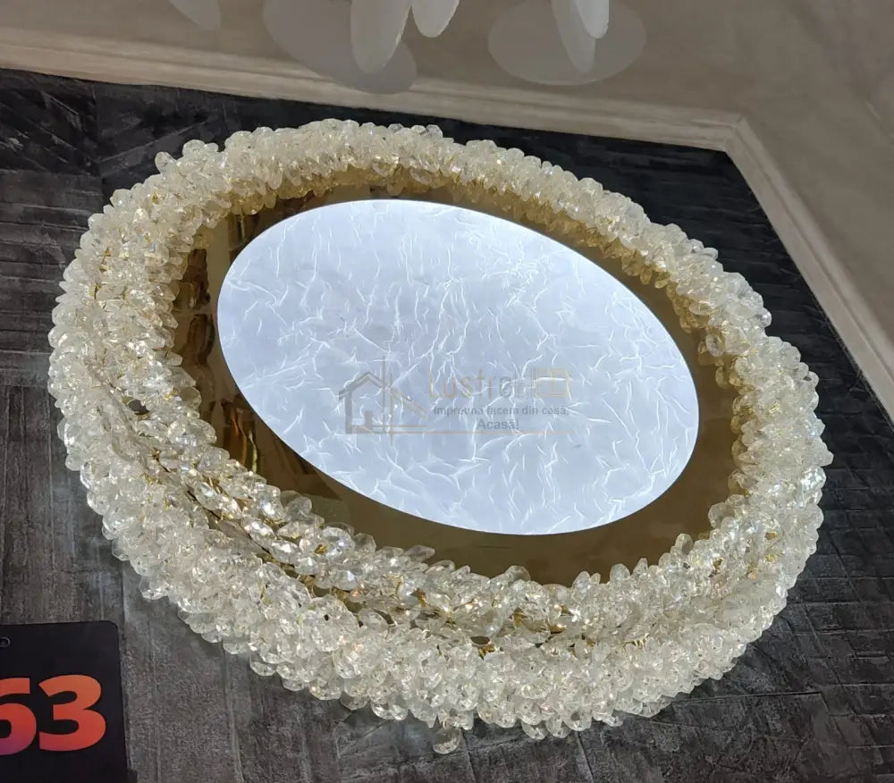 Lustra Aplicata Crystal Golden Sponge Deluxe lustreled.ro
