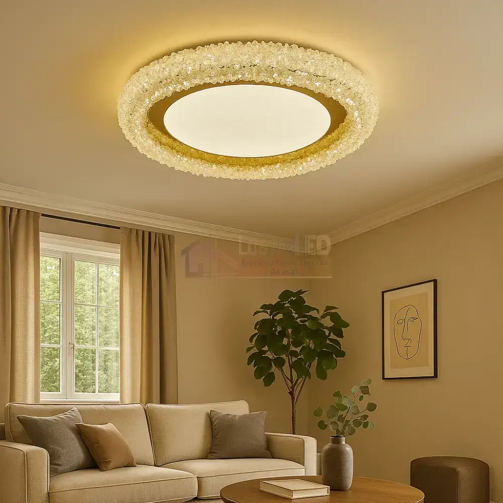 Lustra Aplicata Crystal Golden Sponge Deluxe Lighting Fixtures