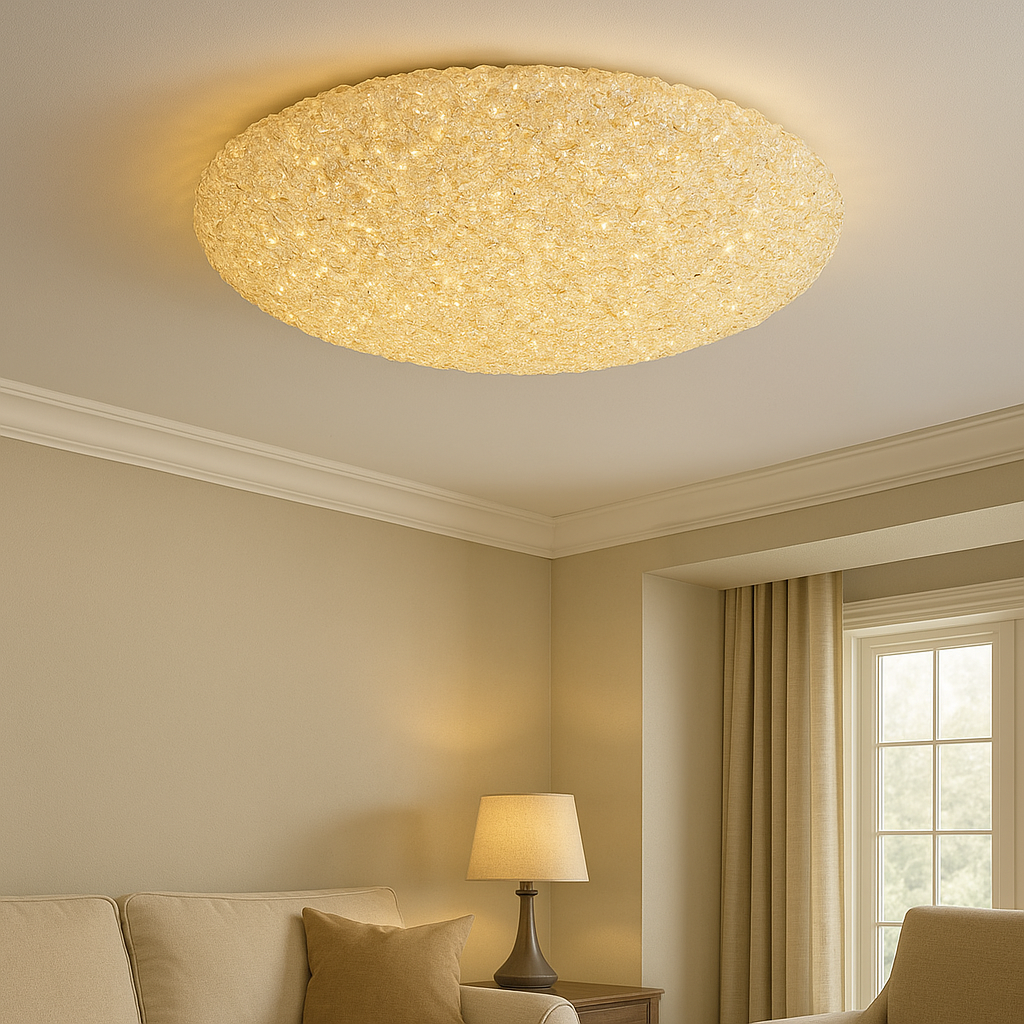 Lustra Aplicata Crystal Golden Sponge Dome