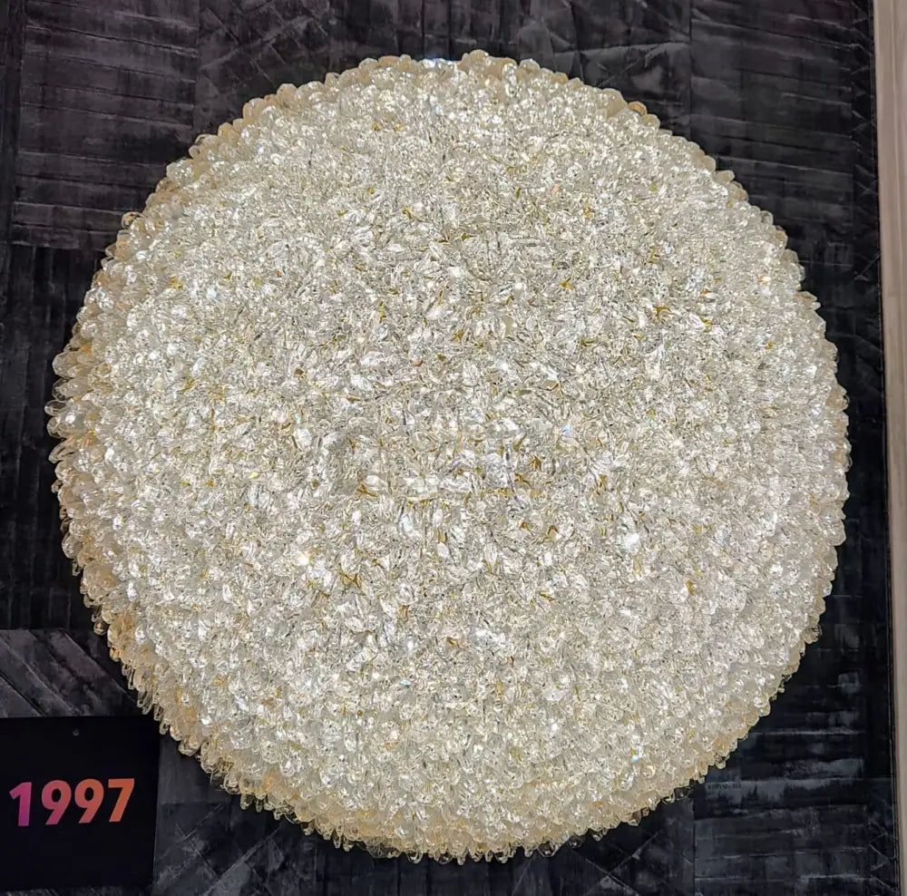 Lustra Aplicata Crystal Golden Sponge Dome lustreled.ro