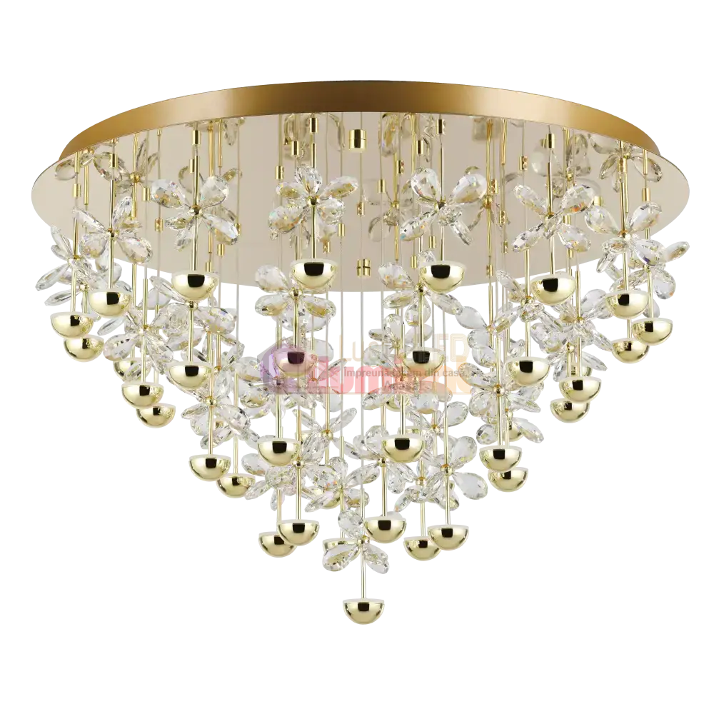 Lustra Aplicata Crystal PIANOPOLI 3 EGLO 390309 lustreled.ro