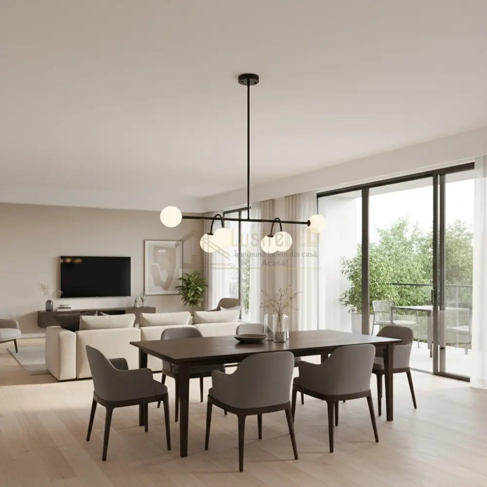 Lustra BESO Black Abajur MAT 6XE27 Chandeliers