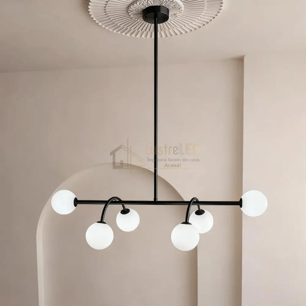 Lustra BESO Black Abajur MAT 6XE27 Chandeliers