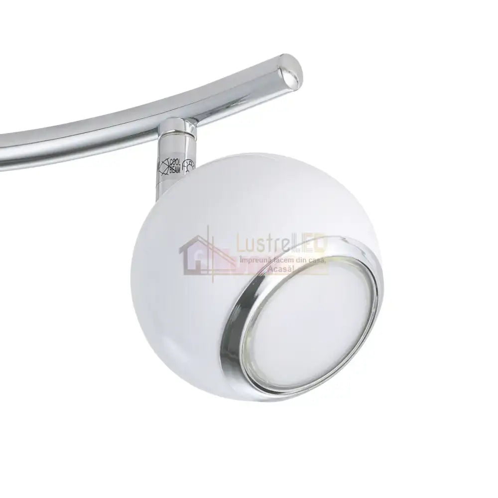 Lustra BIMEDA cu 2 Spoturi White & Silver 36CM 36.5CM Chandeliers