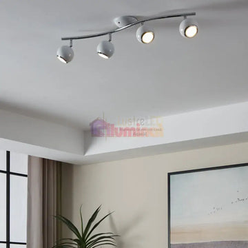 Lustra BIMEDA cu 4 Spoturi White & Silver 64CM