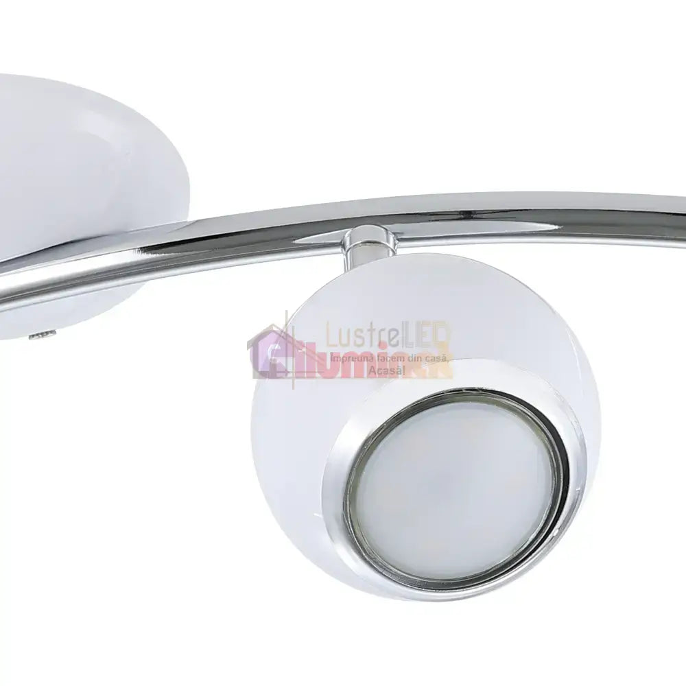 Lustra BIMEDA cu 4 Spoturi White & Silver 64CM 64CM Chandeliers