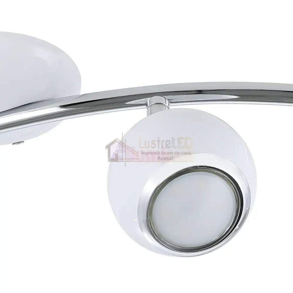 Lustra BIMEDA cu 4 Spoturi White & Silver 64CM 64CM Chandeliers