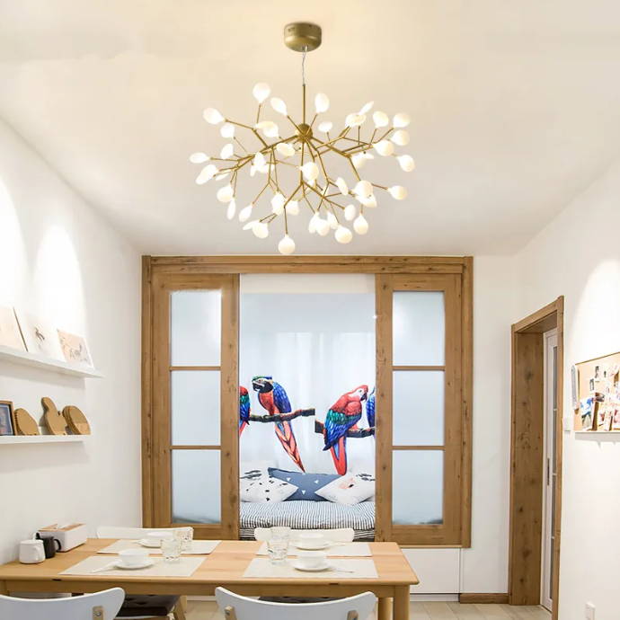 Lustra Nordic Style Abajur MAT Golden Branches 66100-45