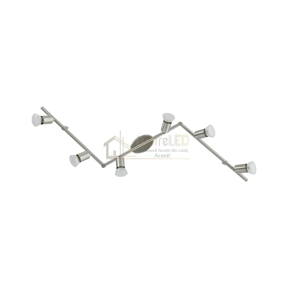Lustra BUZZ-LED Reglabila Argintie 105cm 105CM / MINIMALIST DESIGN / ARGINTIE Lighting Fixtures