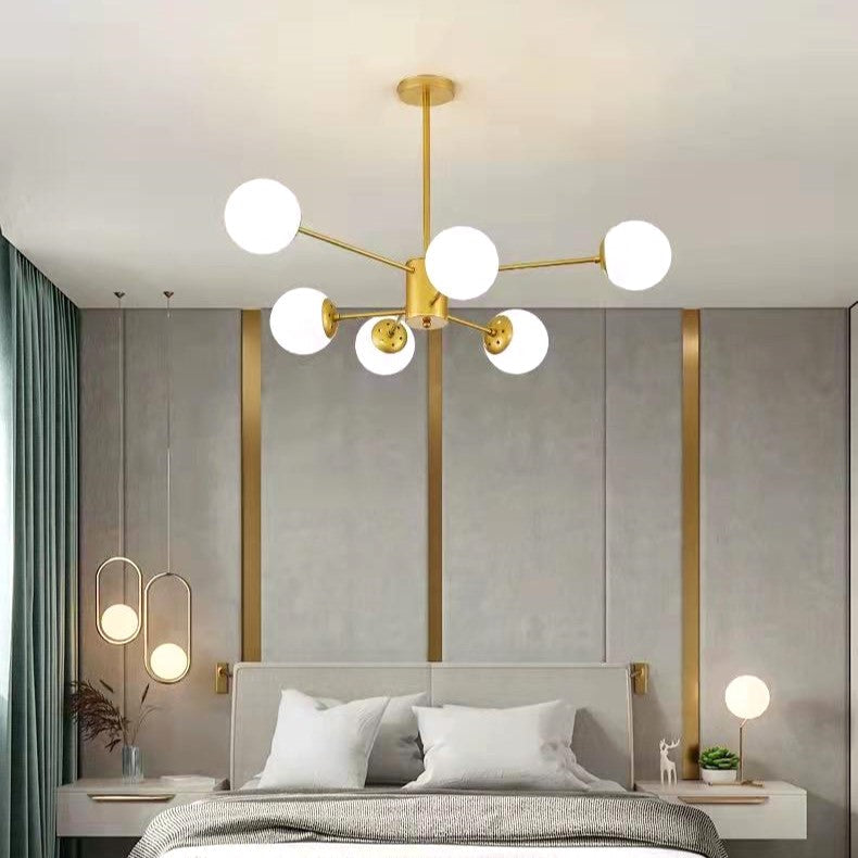 Lustra Abajur MAT GOLD 6XE27 DF201-3+3 GD