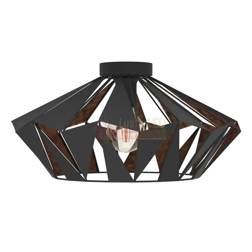 Lustra LED EGLO CARLTON 6 43399 NEAGRA / VINTAGE SI RETRO DESIGN Home & Garden