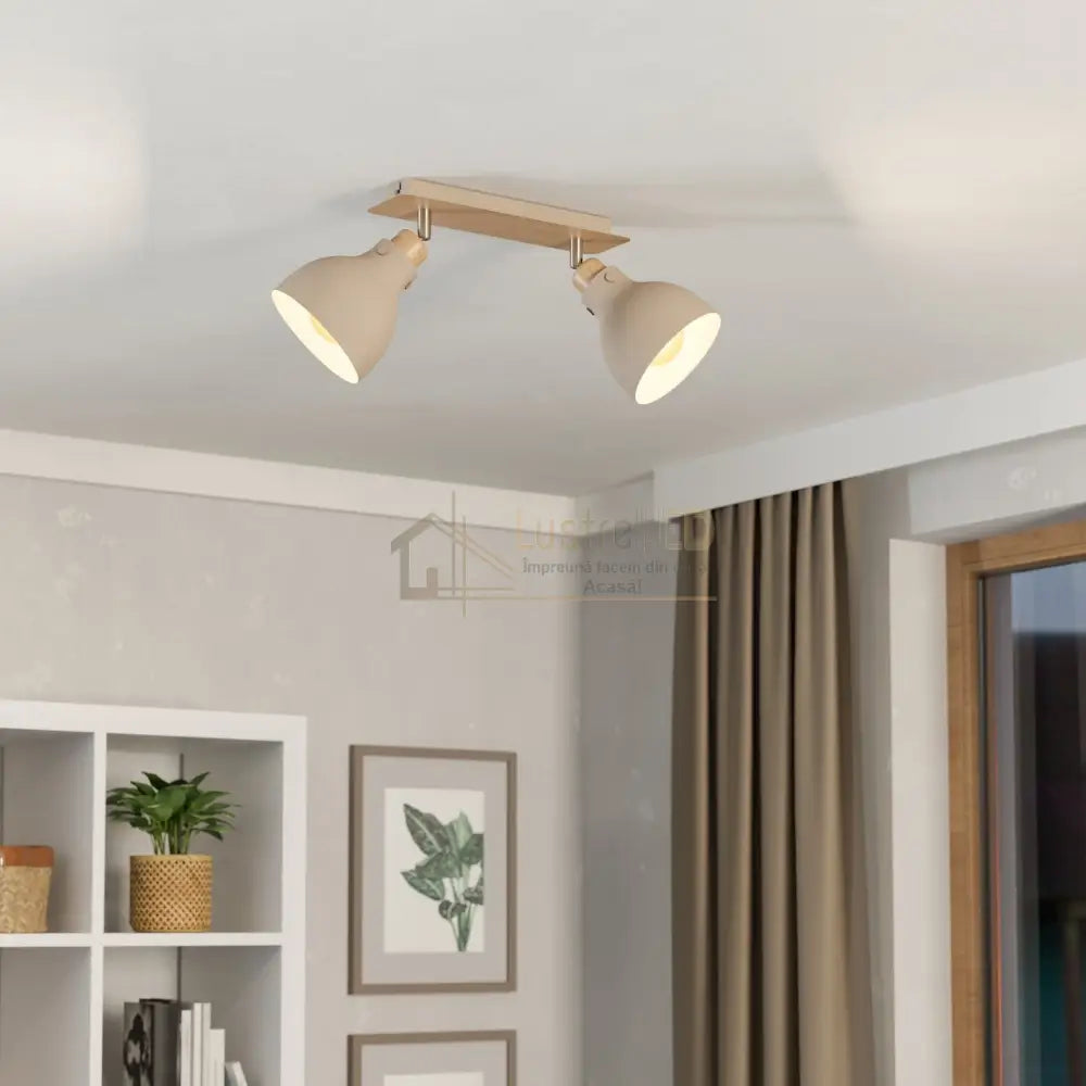 Lustra cu 2 Spoturi ARRECIFE Brown & Silver Chandeliers