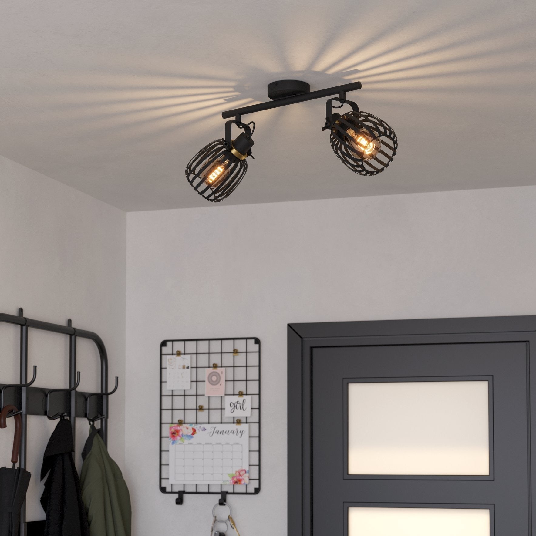 Lustra Cu 2 Spoturi Black GIRONA EGLO