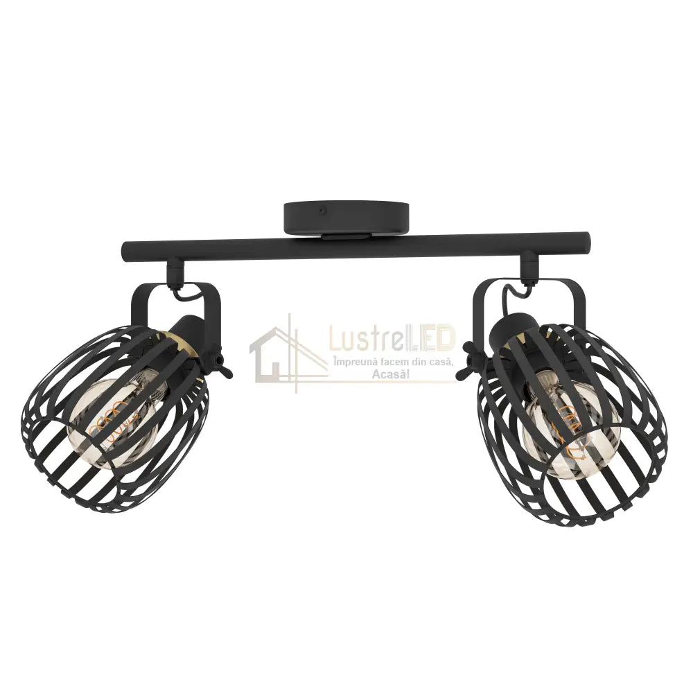 Lustra cu 2 Spoturi Black GIRONA EGLO 900662 lustreled.ro