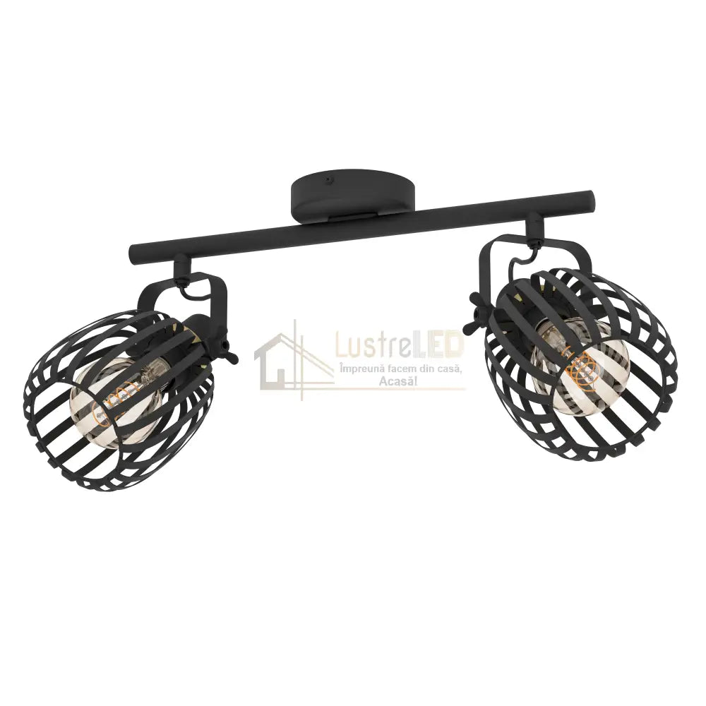 Lustra cu 2 Spoturi Black GIRONA EGLO 900662 lustreled.ro