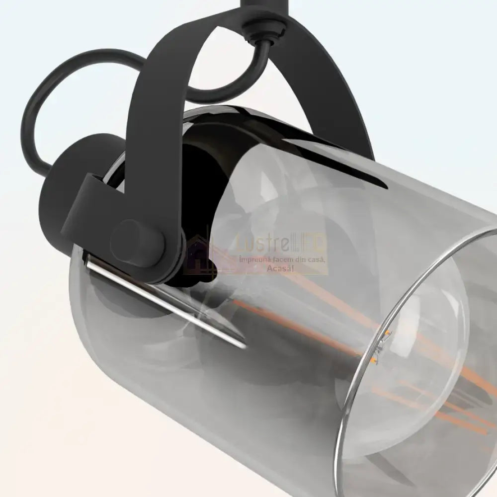 Lustra Cu 2 Spoturi Reglabile Black BERREGAS 44CM Lighting Fixtures