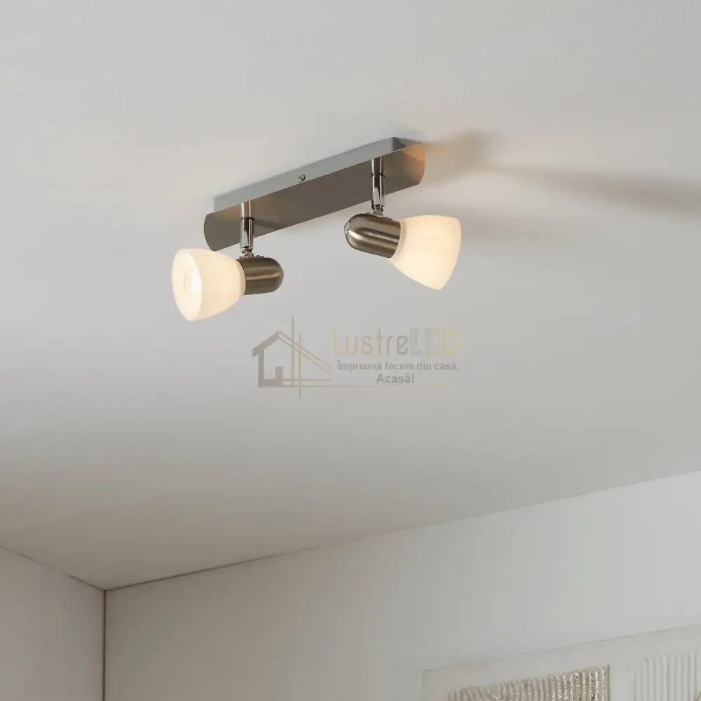 Lustra cu 2 Spoturi Reglabile ENEA Silver Eglo Chandeliers