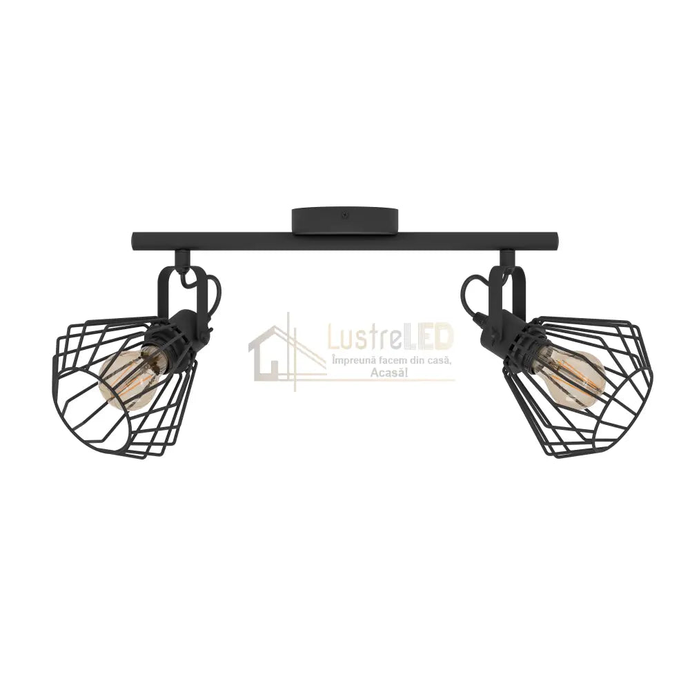 Lustra cu 2 Spoturi Reglabile TABILLANO Black Eglo Chandeliers
