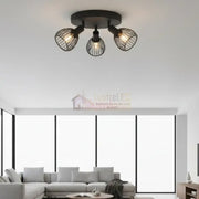 Lustra Cu 3 Spoturi Reglabile Black SONNINO 25CM Lighting Fixtures