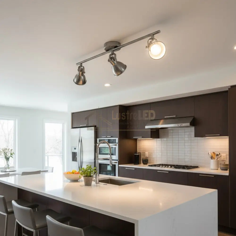 Lustra cu 3 Spoturi Reglabile SERAS Silver Eglo Chandeliers