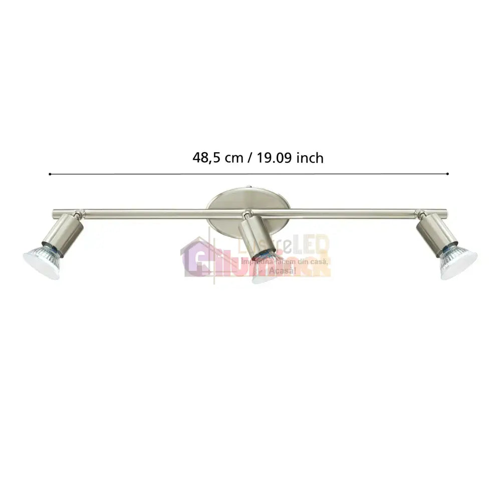 Lustra Cu 3 Spoturi Reglabile Silver BUZZ-LED 48.5CM ARGINTIE Lighting Fixtures